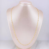 Cadena Crispeta 2.9g / 24 in / 2.7mm Oro Amarillo 18K