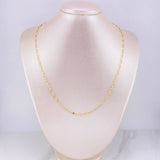 Cadena Crispeta 2.45g / 20 in / 2.7mm Oro Amarillo 18K