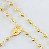 Rosario Virgen Milagrosa 9.5gr / 23 1/2 in / Oro Amarillo 18K