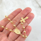 Rosario Virgen Milagrosa 9.5gr / 23 1/2 in / Oro Amarillo 18K ©