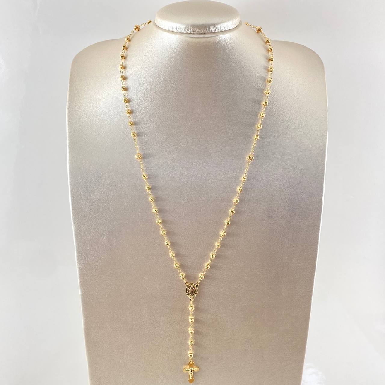 Rosario Virgen Milagrosa 9.5gr / 23 1/2 in / Oro Amarillo 18K