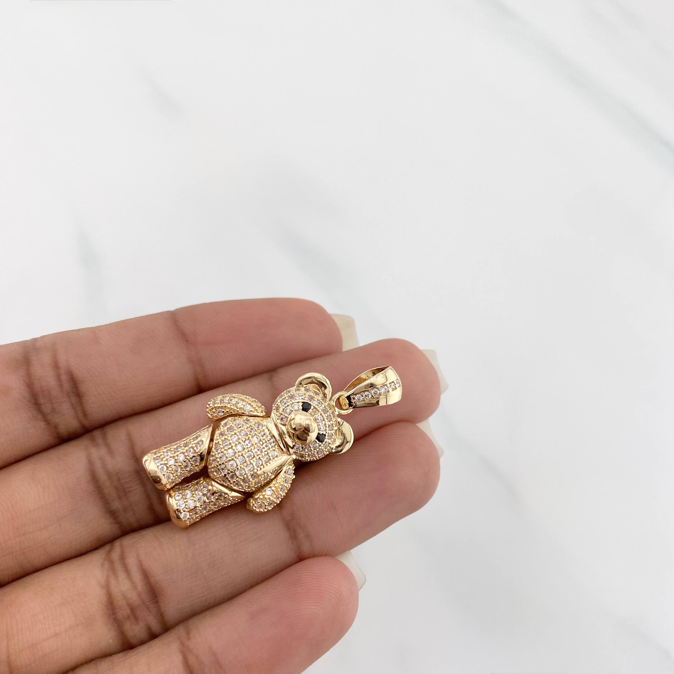 Dije Oso articulado 8.75g / 1 1/2 in Oro Amarillo 18K