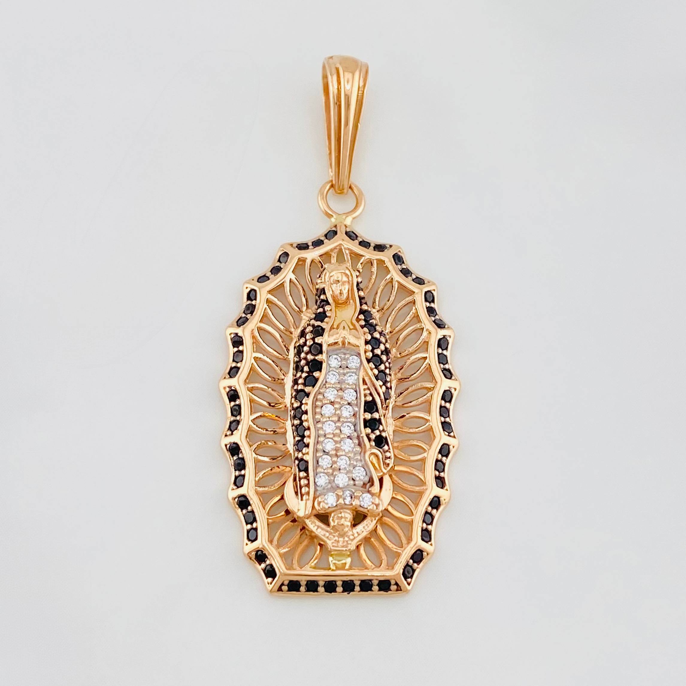 Dije Virgen guadalupe 5.65g / 1 3/4 in Oro Rosa 18K