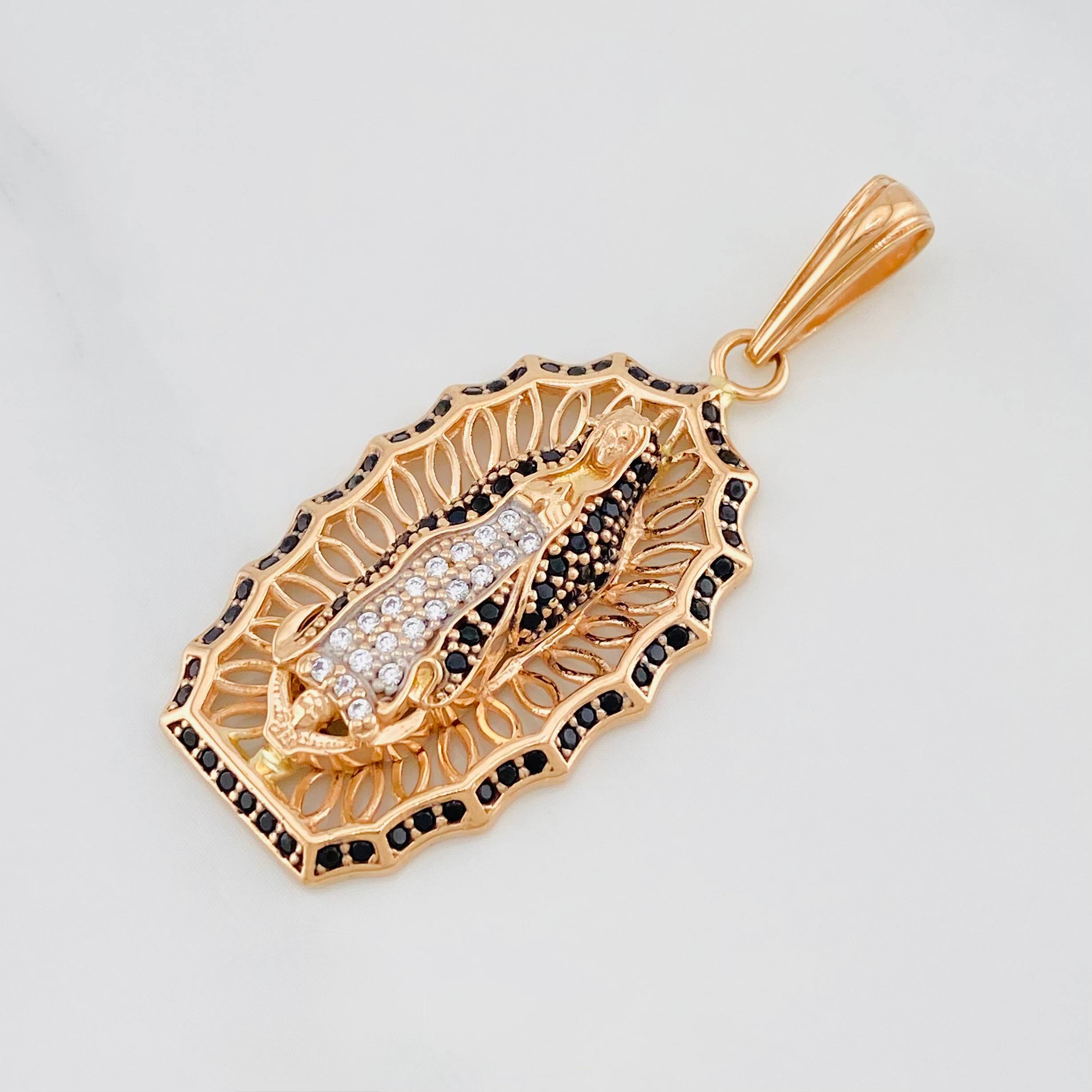 Dije Virgen guadalupe 5.65g / 1 3/4 in Oro Rosa 18K