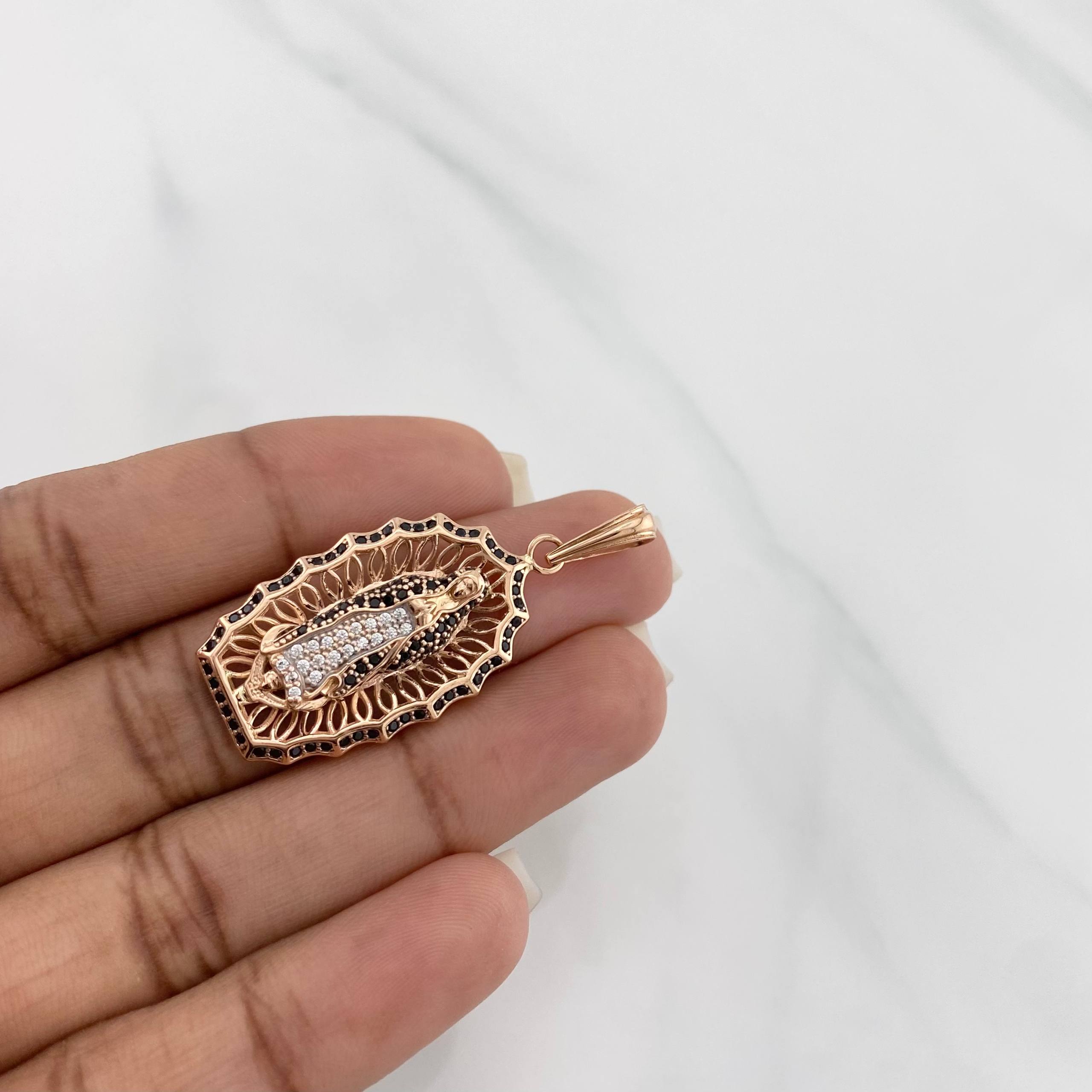 Dije Virgen guadalupe 5.65g / 1 3/4 in Oro Rosa 18K