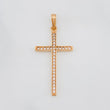 Dije Cruz 0.95g / 1 1/4 in Oro Rosa 18K