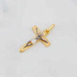 Dije Cruz cristo 1.7g / 1 in Tres Oros 18K