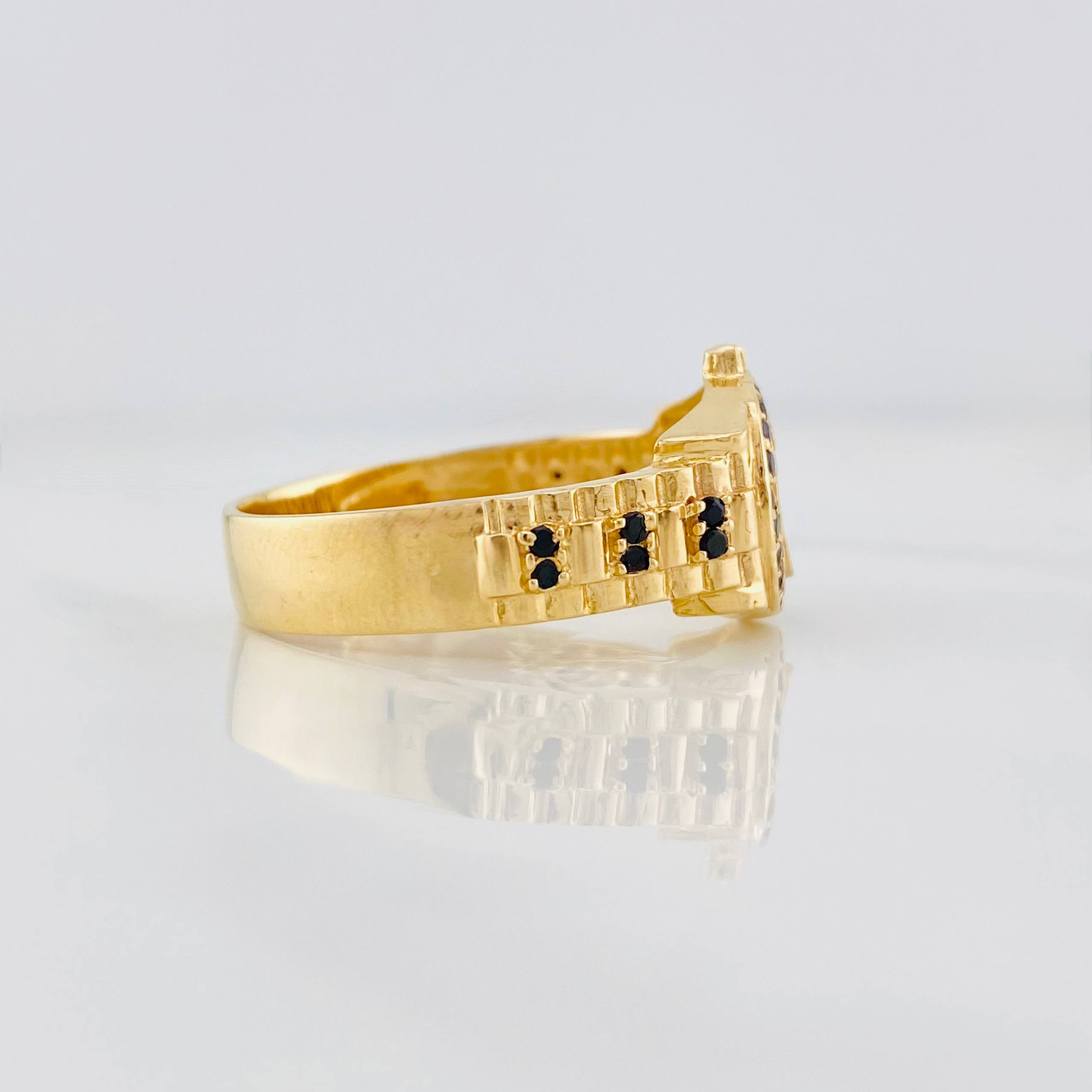 Anillo Corona 6.15g / T10 Oro Amarillo 18K