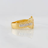 Anillo Corona 5.3g / T8 1/2 Tres Oros 18K