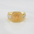 Anillo Corona 7.35g / T9 1/2 Tres Oros 18K
