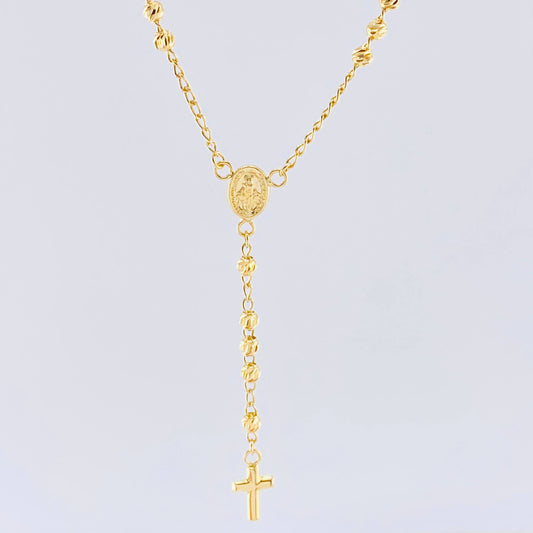 Rosario Virgen Milagrosa 6.85gr / 50cm / 3mm Oro Amarillo +4 18K *