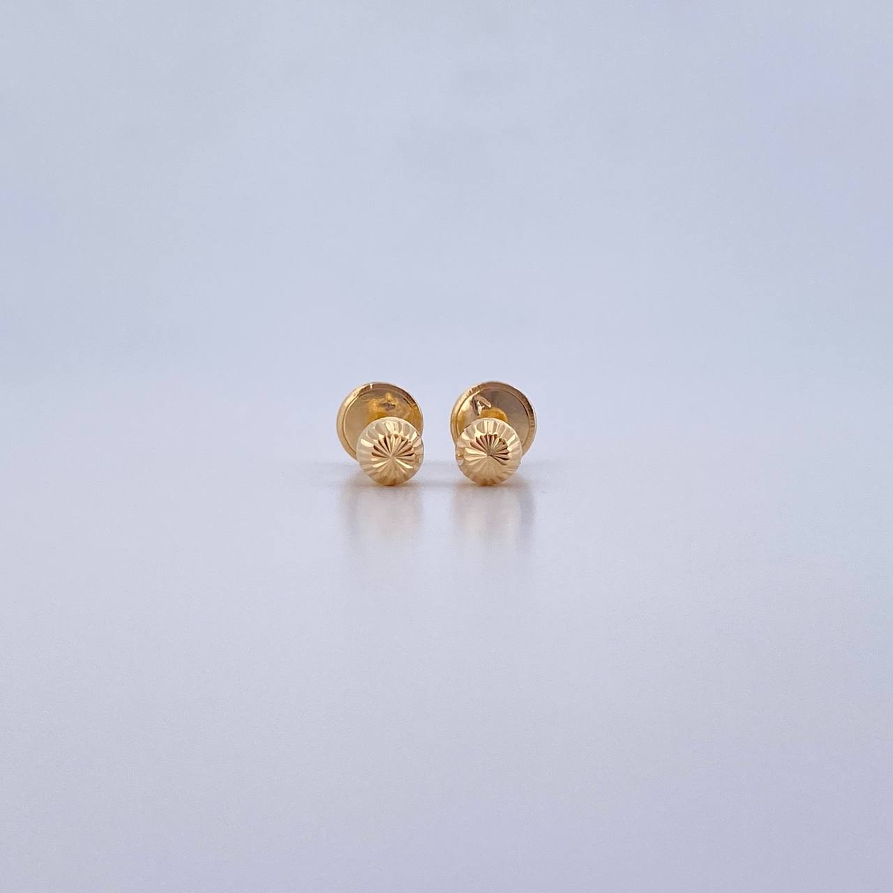 Stud Earrings Bead 0.5gr / 4mm Yellow Gold 18K &