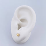Stud Earrings Bead 0.5gr / 4mm Yellow Gold 18K &