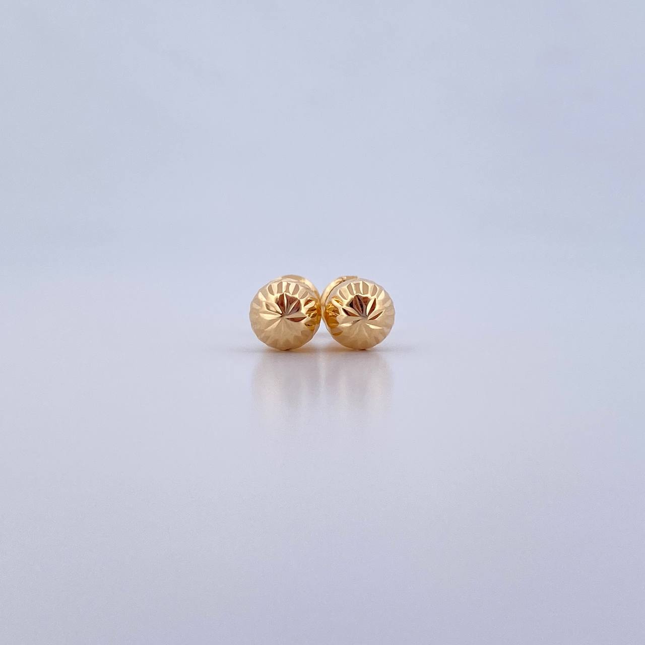 Topos Bola 0.75gr / 0.6mm Diamantados Oro Amarillo 18K $