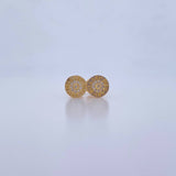 Stud Earrings BV 1.25gr / White Zircons 18K Yellow Gold &