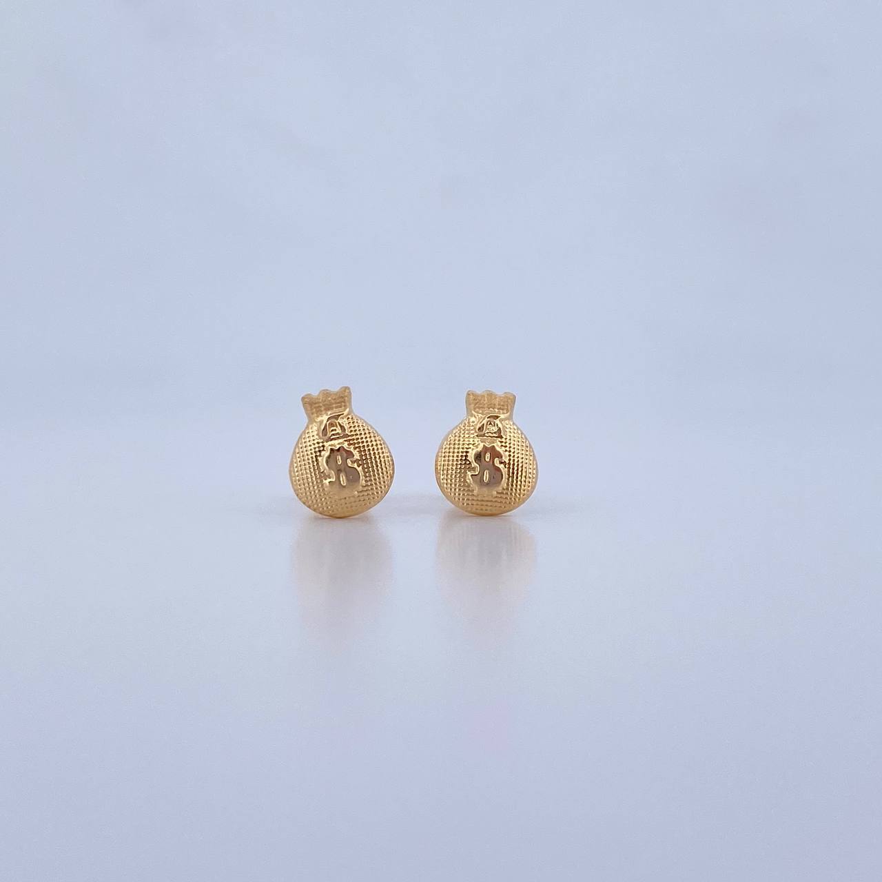 Topos Bolsa Dinero 0.65gr / Punteadas Oro Amarillo 18K &