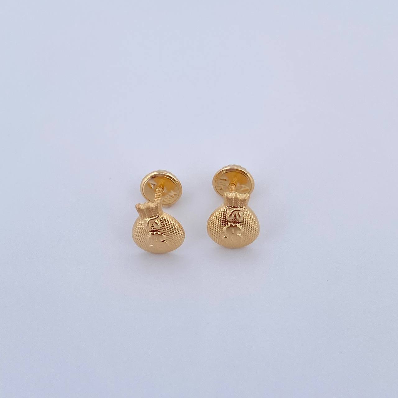 Topos Bolsa Dinero 0.65gr / Punteadas Oro Amarillo 18K &