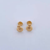 Topos Bolsa Dinero 0.65gr / Punteadas Oro Amarillo 18K &