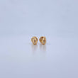 Topos Gota Puntos 0.9gr / Circones Blancos Oro Amarillo 18K &
