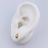 Topos Gota Puntos 0.9gr / Circones Blancos Oro Amarillo 18K &
