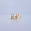 Topos Silueta Corazon 0.95gr / Liso Oro Amarillo 18K &