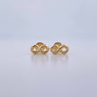 Stud Earrings Infinity 0.65gr / Yellow Gold 18K &