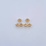 Stud Earrings Infinity 0.65gr / Yellow Gold 18K &