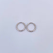 Candongas Aro Rayado 0.45gr / 1cm / Oro 18K $