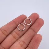 Candongas Aro Rayado 0.45gr / 1cm / Oro 18K $