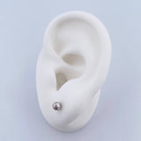 Topos Bola 0.55gr / 4mm Diamantados Oro Blanco 18K &