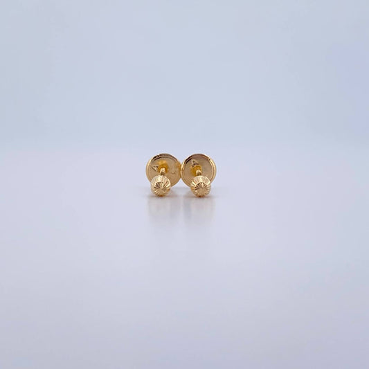 Bead Stud Earrings 0.45gr / 3mm 18K Yellow Gold &