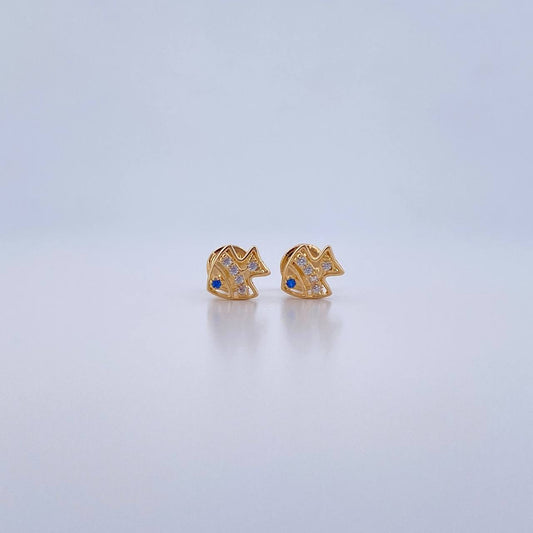 Topos Pez 0.8gr / Circones Blancos Azules Oro Amarillo &