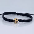 Pulsera Tejida Herraje Balon De Futbol 1.85gr / Oro Amarillo 18K &
