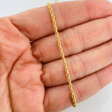 Tobillera Lazo 1.5g / 9 1/2 in / 2.03mm Oro Amarillo 18K