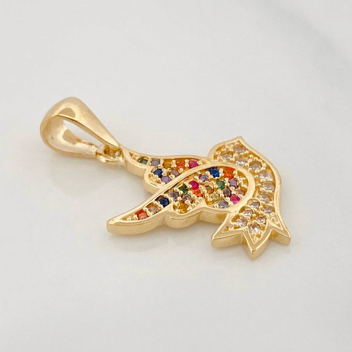 Dije Pajaro 2.2g / 1 in Oro Amarillo 18K