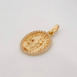 Dije Medalla Virgen del Carmen 2.3g / 1 in Oro Amarillo 18K