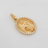 Dije Medalla Virgen del Carmen 2.3g / 1 in Oro Amarillo 18K