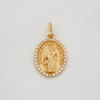 Dije Medalla Virgen del Carmen 2.3g / 1 in Oro Amarillo 18K