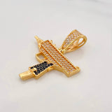 Dije Arma Mini Uzi 3.75g / 1 1/4 in Oro Amarillo 18K