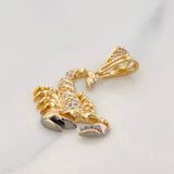 Dije Escorpion 3.8g / 1 1/4 in Dos Oros Negro Amarillo 18K
