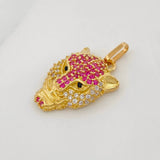 Pendant Panther Face 2.75g / 1 in Yellow Gold 18K