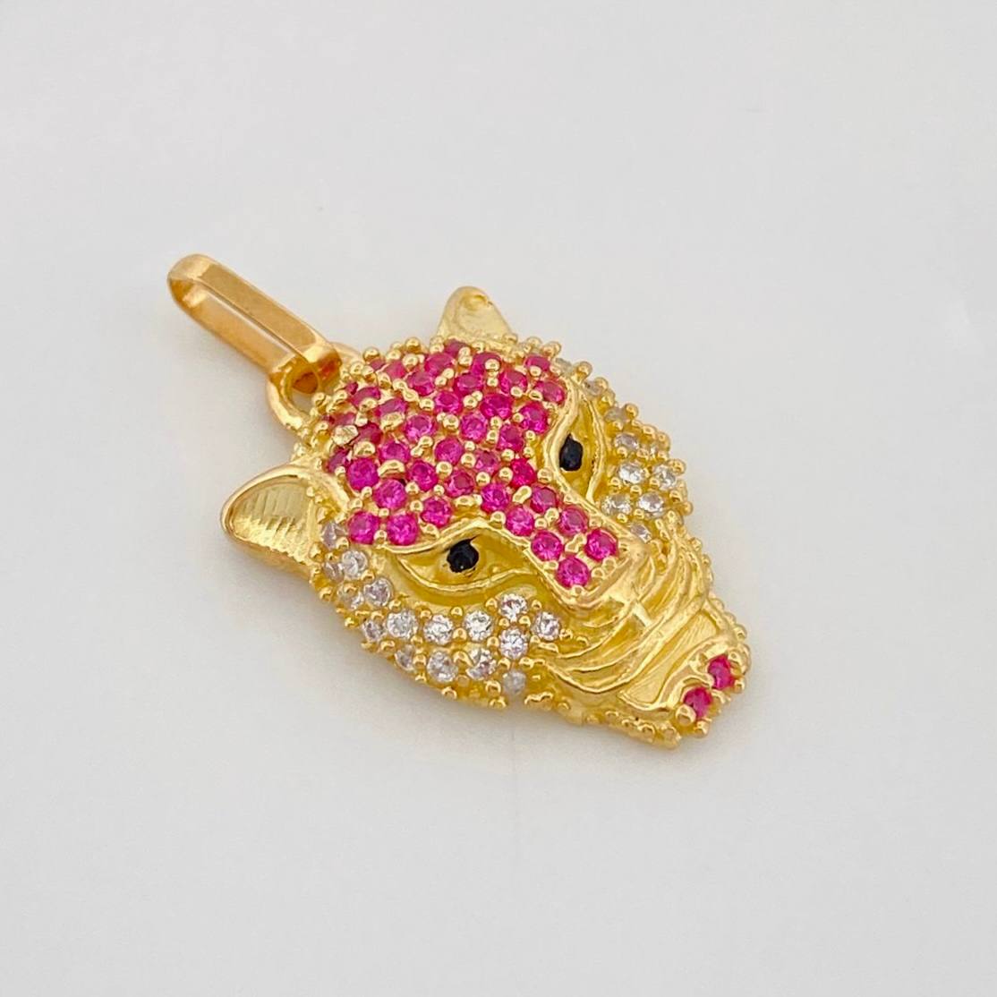 Pendant Panther Face 2.75g / 1 in Yellow Gold 18K