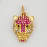 Pendant Panther Face 2.75g / 1 in Yellow Gold 18K