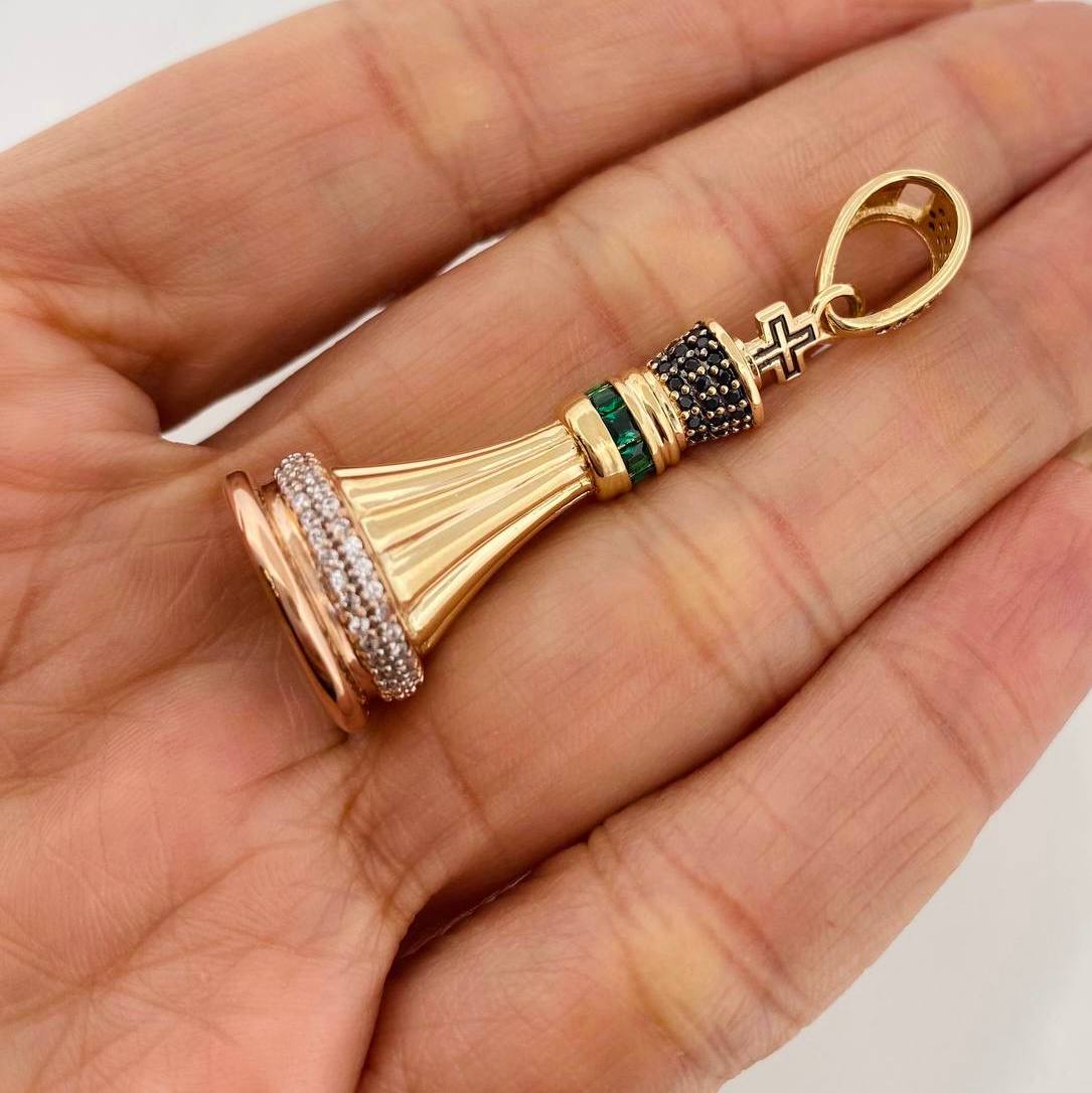 Dije Rey Ajedrez 10.2g / 2 in Tres Oros 18K