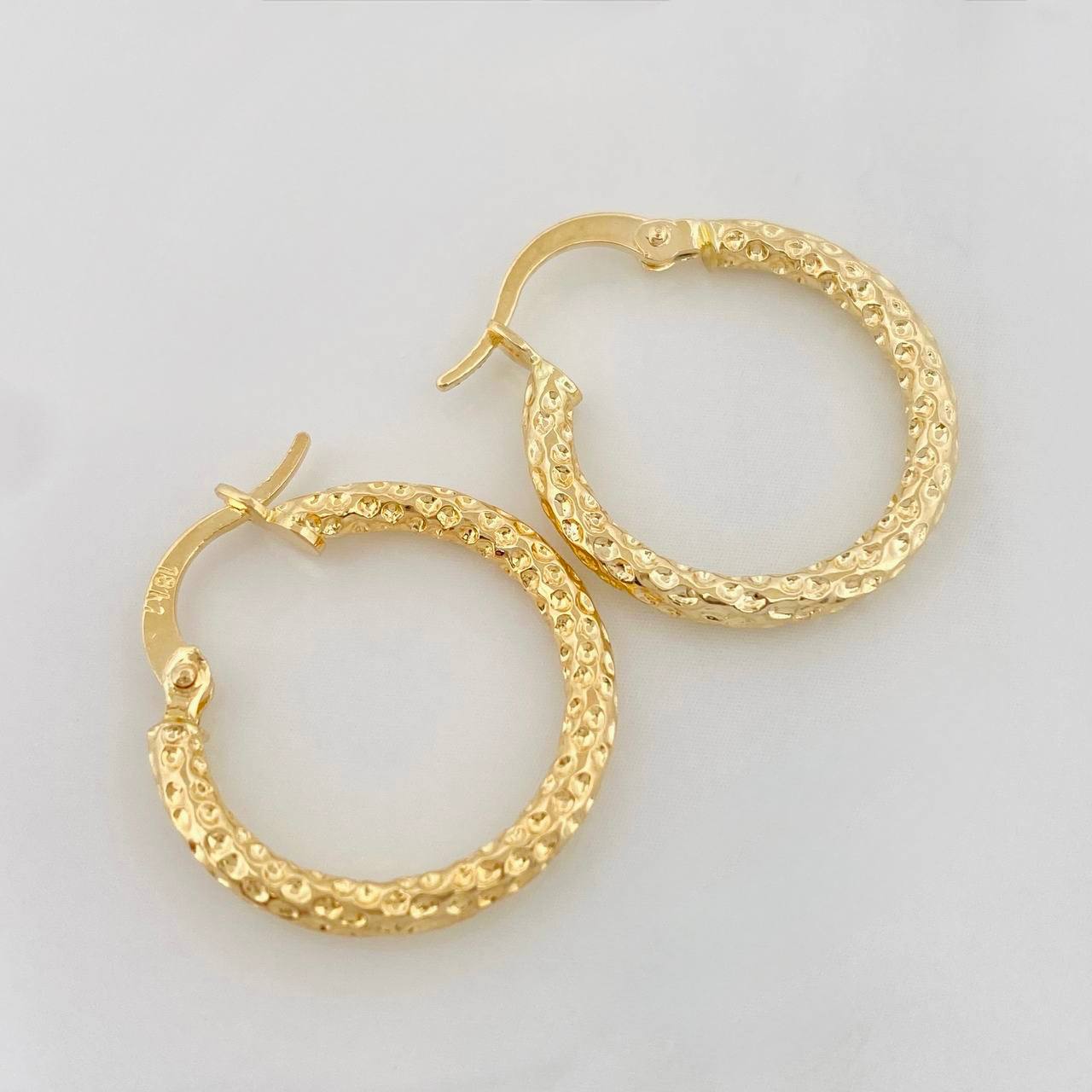 Candongas Tefi 1.45g / 3/4 in Oro Amarillo 18K