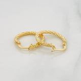 Candongas Tefi 1.45g / 3/4 in Oro Amarillo 18K