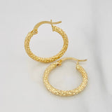 Candongas Tefi 1.45g / 3/4 in Oro Amarillo 18K