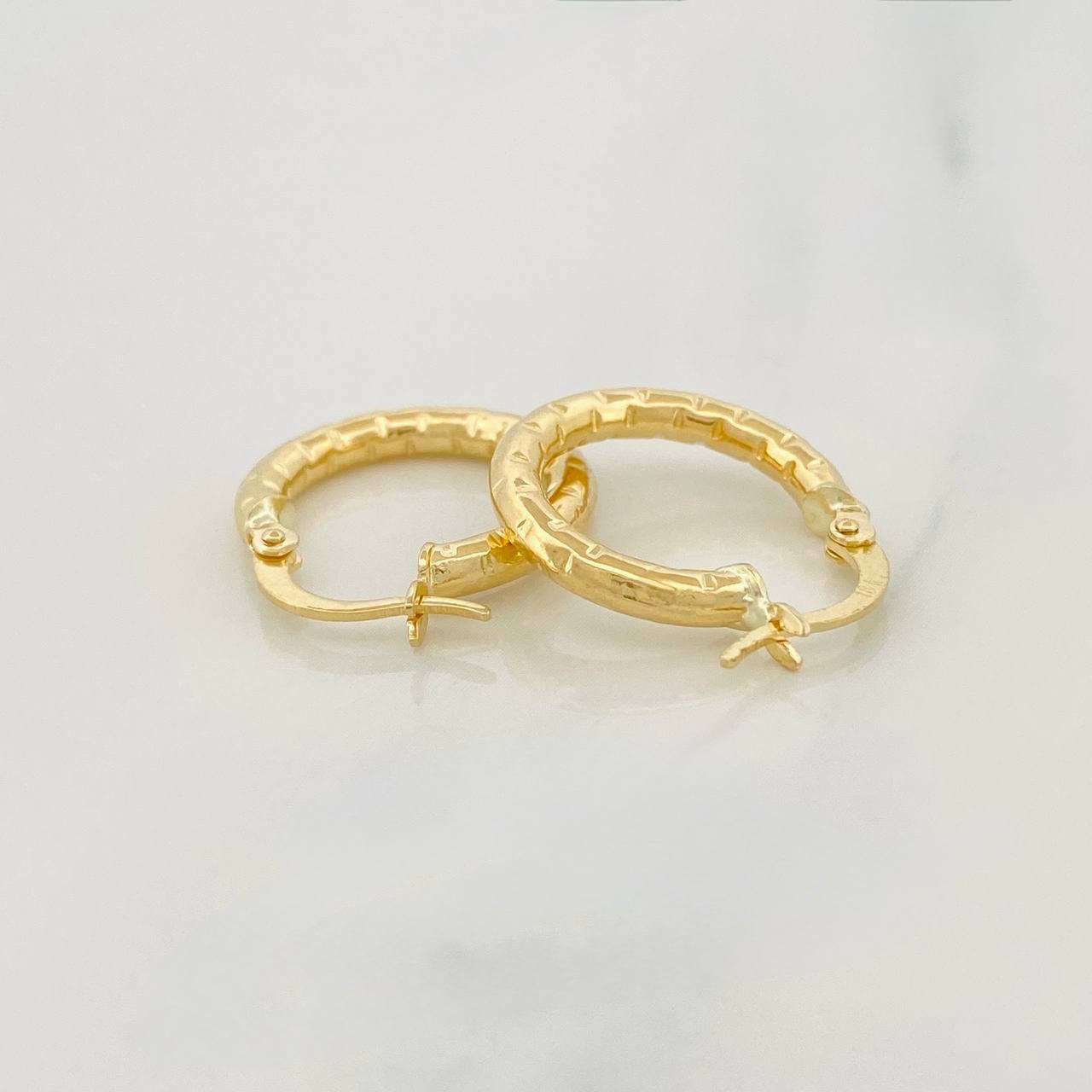 Candongas Kataleya 1.75g / 3/4 in Oro Amarillo 18K
