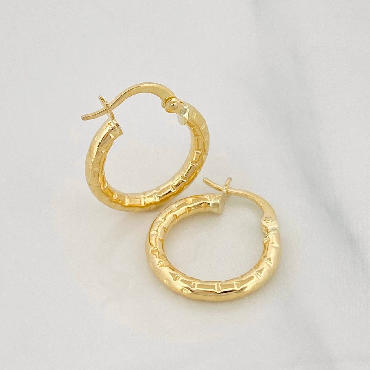 Candongas Kataleya 1.75g / 3/4 in Oro Amarillo 18K