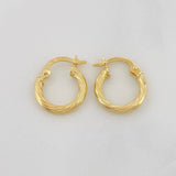 Candongas Arielle 0.9g / 1/2 in Oro Amarillo 18K